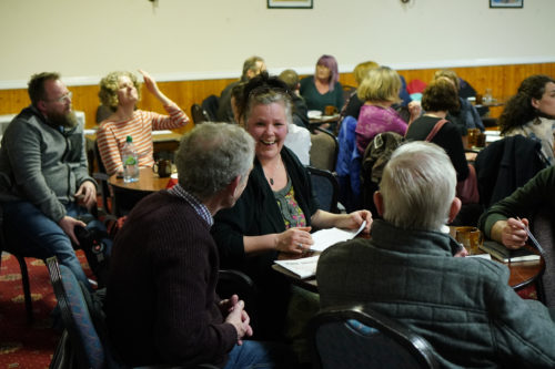Image of people talking at event in Hartcliffe